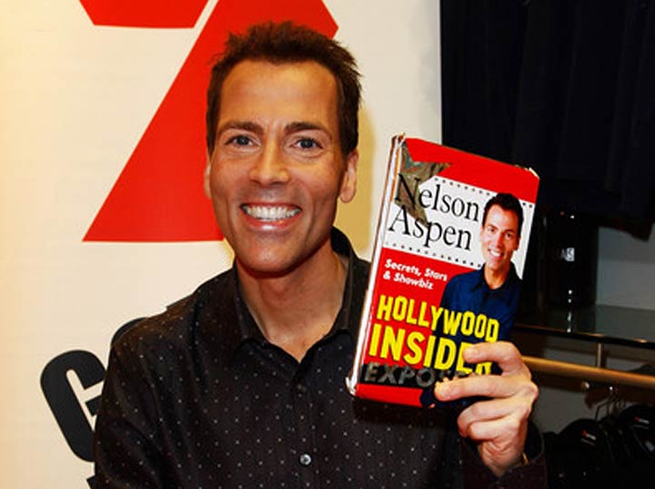 Nelson Aspen with his new book Hollywood Insider Exposed